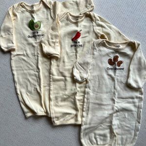 Set of organic nightgowns